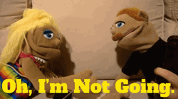 Im Not Leaving Brooklyn Guy Puppets GIF