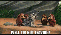 Im Not Leaving Scrat Ice Age  GIF