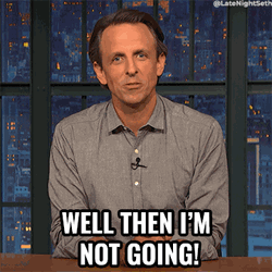 Im Not Leaving Seth Myers Host GIF