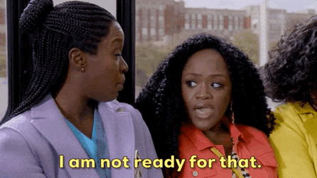 Im Not Ready For That Concerned Black Lady GIF