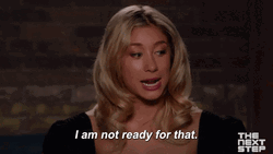 Im Not Ready Sassy Lady Next Step GIF