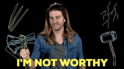 Im Not Worthy Kyle Hill Marvel GIF