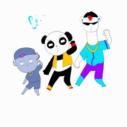 Im Ready To Party Dancing Cartoon Characters GIF