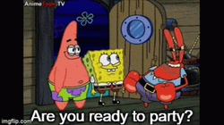 Im Ready To Party Mr Krabs SpongeBob GIF