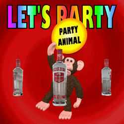 Im Ready To Party Spinning Monkey GIF
