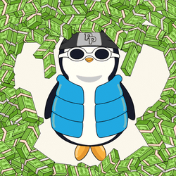 Im Rich Cool Pudgy Penguin GIF