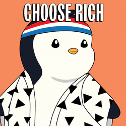 Im Rich Pudgy Penguin Headband GIF