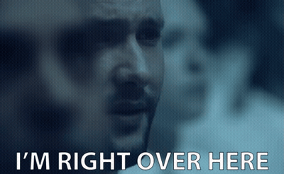Im Right Over Here Right By Your Side GIF