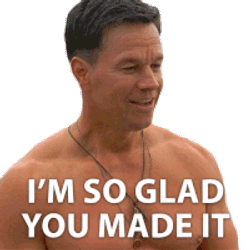 Im So Glad You Made It Huck Dembo Sticker GIF