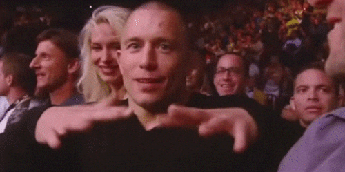 Im So Scared George St Pierre GIF