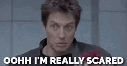 Im So Scared Hugh Grant GIF