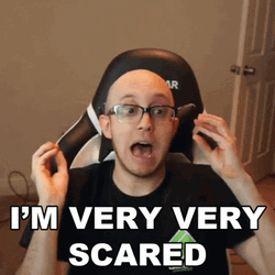 Im So Scared Man Wearing Eyeglasses GIF