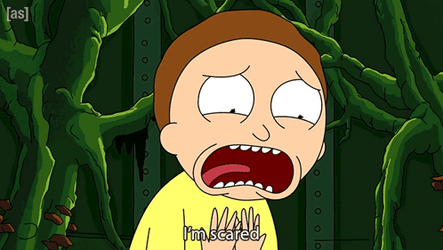 Im So Scared Morty Smith GIF