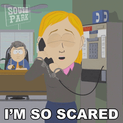 Im So Scared South Park Mrs Weatherhead GIF