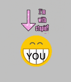 Im Stupid Smile Emoji  GIF