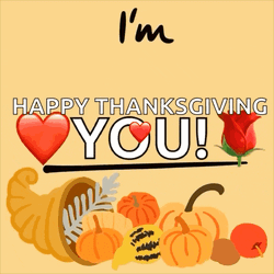 Im Thankful For Happy Thanksgiving GIF