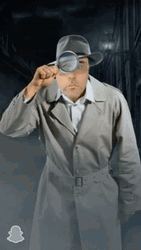Im Watching You Cartoon Detective GIF