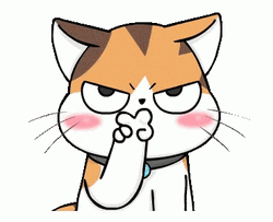 Im Watching You Grumpy Cartoon Cat GIF