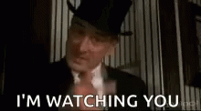 Im Watching You Penetrating Eyes Warning GIF