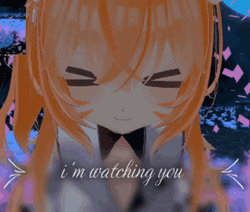 Im Watching You Pretty Anime Girl GIF