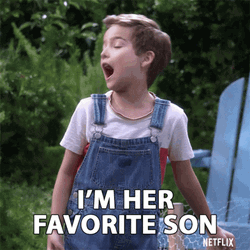 Im With Her Because I'm Her Favorite Son GIF