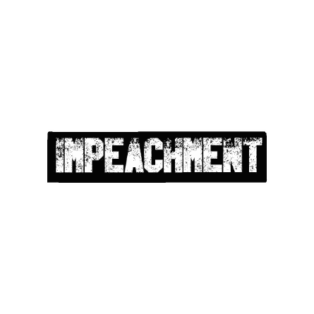 Impeachment Word Sticker