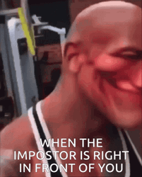 Imposter Dwayne Johnson With Distorted Face GIF