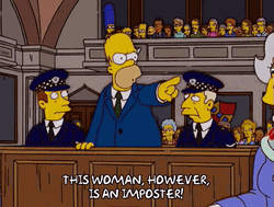 Imposter Homer Simpson Queen Elizabeth II GIF