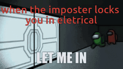 Imposter Locks You In Electrical Among Us GIF