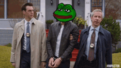 Impostor Pepe Arrested GIF
