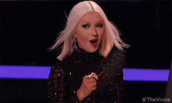Impressed Christina Aguilera Wow GIF