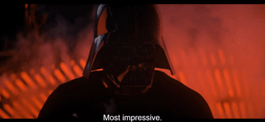 Impressed Darth Vader Silhouette GIF