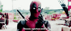 Impressed Deadpool Clapping GIF