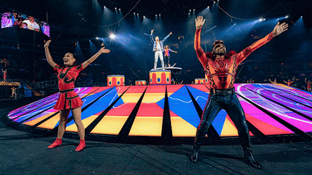 Impressive Circus Ringling Bros Waving Dance GIF