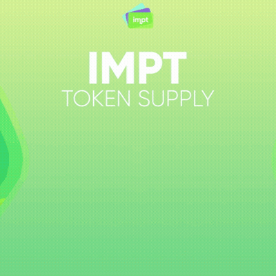 IMPT Token Supply Burned Monthly 55M GIF