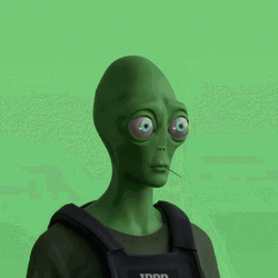 Imvu Alien Avatar Laser Eyes GIF