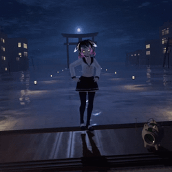 Imvu Cute Avatar Bunny Ears Dancing GIF