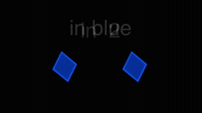 In Blue Words And Two Blue Squares Black GIF
