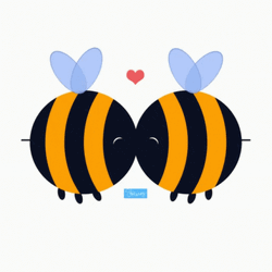 In Love And Kissing Bees GIF