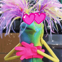 In Love Rainbow Puppet GIF