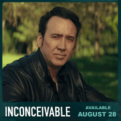 Inconceivable Nicolas Cage Fierce Gaze GIF