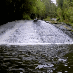 Incredible Natural Waterslide Tagbilarat Falls GIF