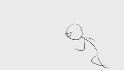 Incredible Stickman Fighting An Ox  GIF