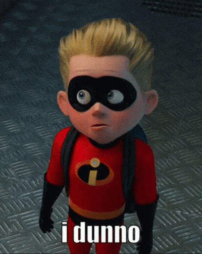 Incredibles Character Standing On Metal Saying I Dunno GIF