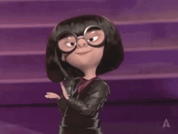 Incredibles Edna "E" Mode Clapping GIF