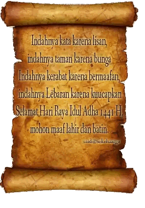 Indahnya Kata Karena Lisan Scroll Sticker