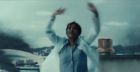 Independence Day Movie Lady Scientist Waves Stop GIF