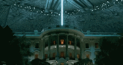 Independence Day Movie Lazer Beam Explodes White House GIF