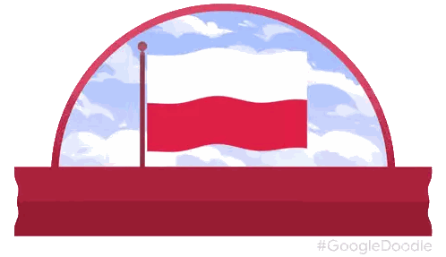 Independence Day Sticker With Flag Sticker