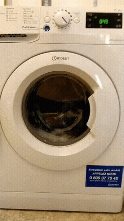 Indesit Washing Machine Sticker GIF